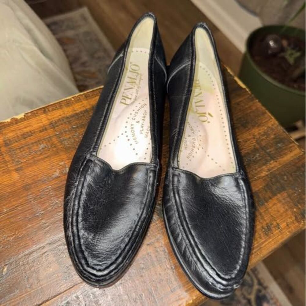Penaljo Black Leather Loafers 6
